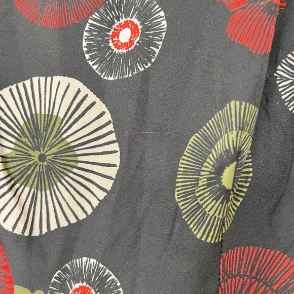 eShakti Graphic Floral Print Crepe Dress Sleeveless Fit & Flare Size Small or 4 - Picture 4 of 8